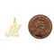 14K Gold Polished Fancy Initial Letter M Charm Pendant Jewerly 20mm x 11mm